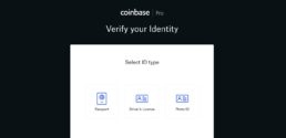 Coinbase Pro identification options
